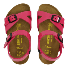 Load image into Gallery viewer, Birkenstock Kids Rio Birko-Flor Sandals Pink Patent 27 N