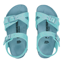 Load image into Gallery viewer, Birkenstock Kids Rio Birko-Flor Sandals Reflection Blue 26 N